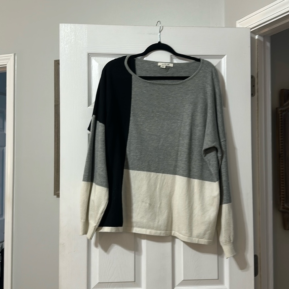 Color block sweater